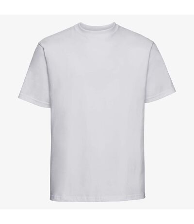 Russell Europe Mens Classic Heavyweight Ringspun Short Sleeve T-Shirt (White)