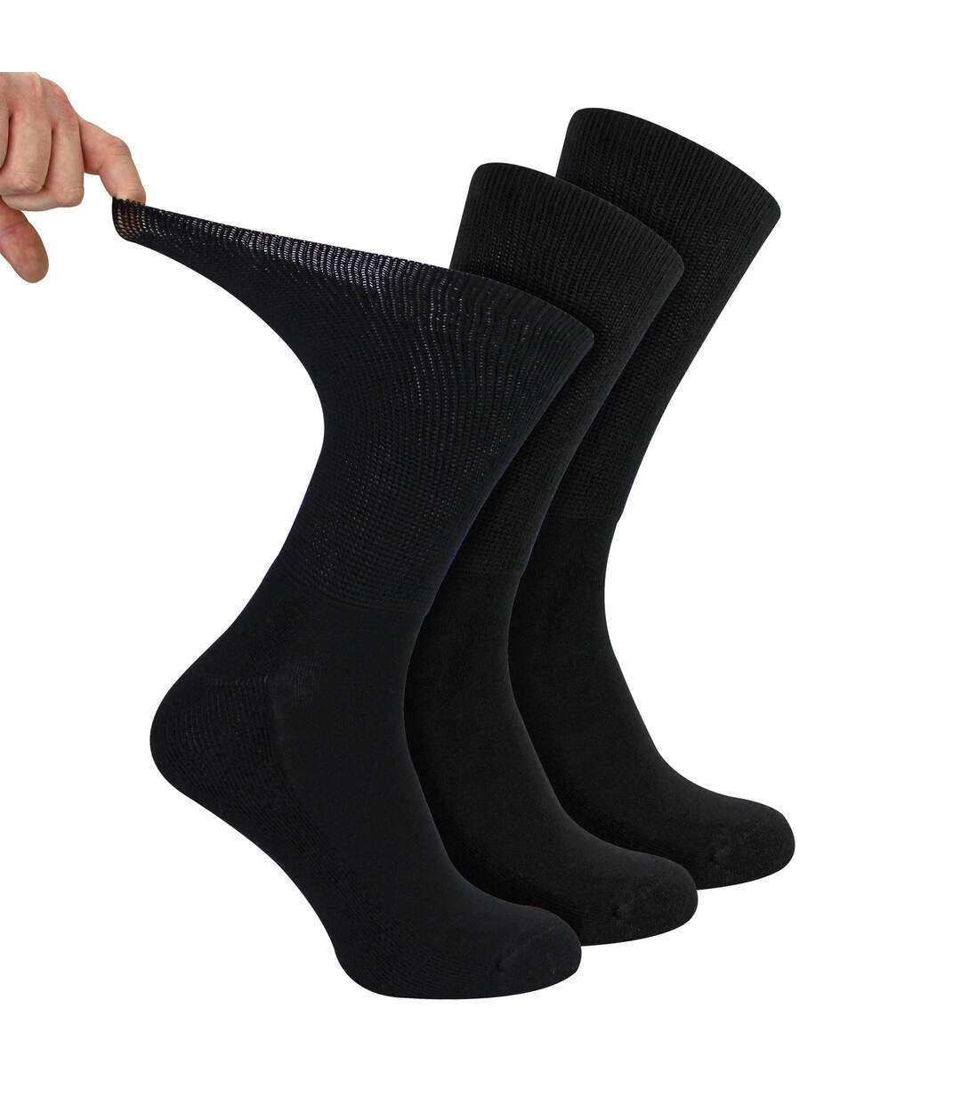 3 Pack Mens Diabetic Sport Socks | Breathable Non Binding Comfort Socks-1