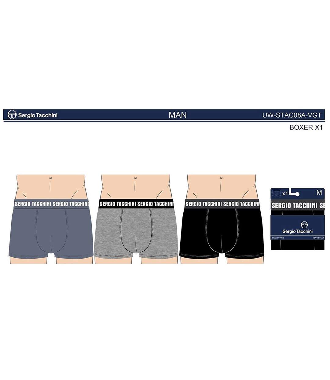 Boxer SERGIO TACCHINI X3 Pack de 3 Boxers 0398-4