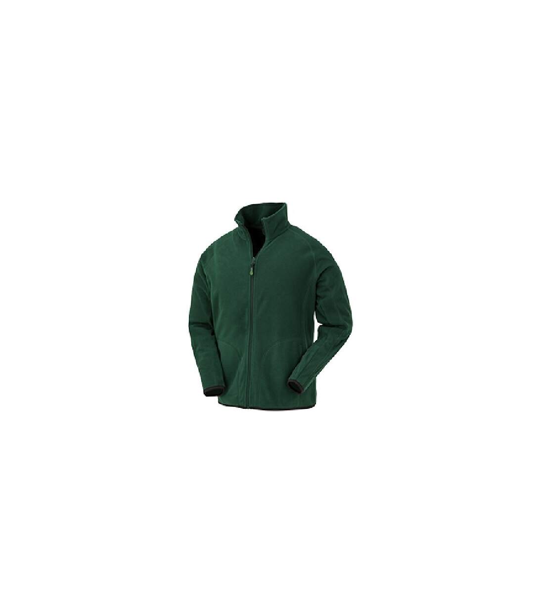 Mens microfleece jacket forest green Result Genuine Recycled-1