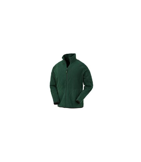 Mens microfleece jacket forest green Result Genuine Recycled