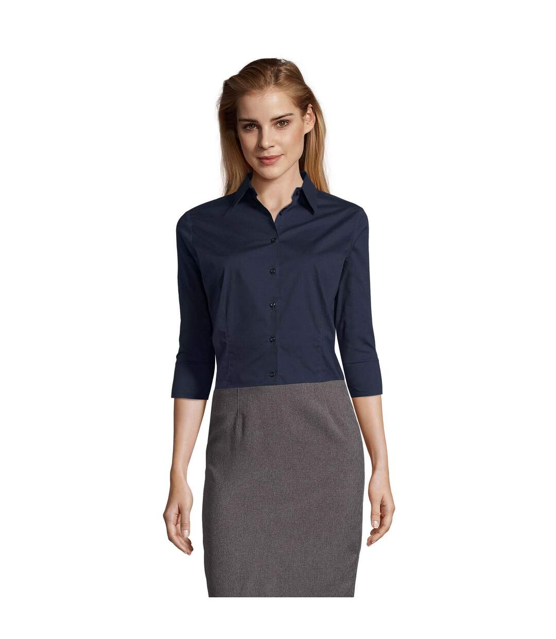 Blouse Femme Bleu Foncé SOLS-2