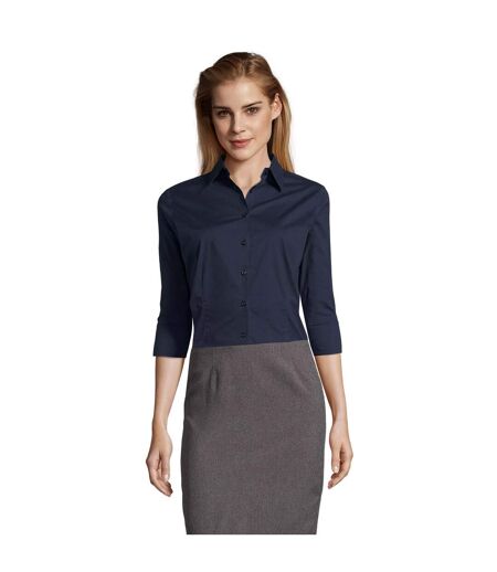 Blouse Femme Bleu Foncé SOLS
