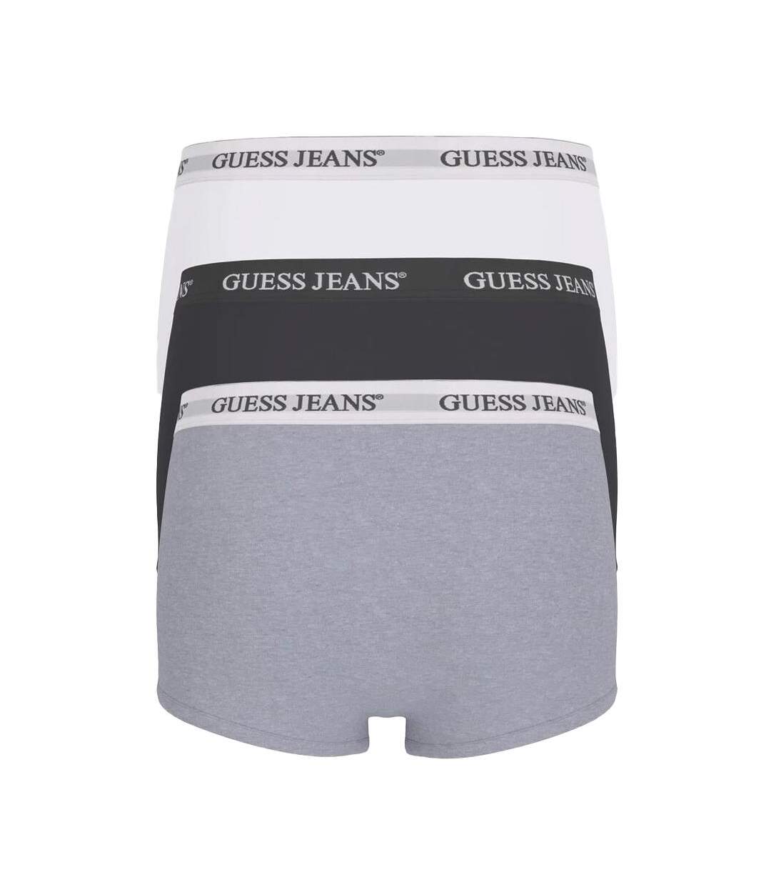 X3 boxers noir/blanc/gris homme guess trunk - l-2