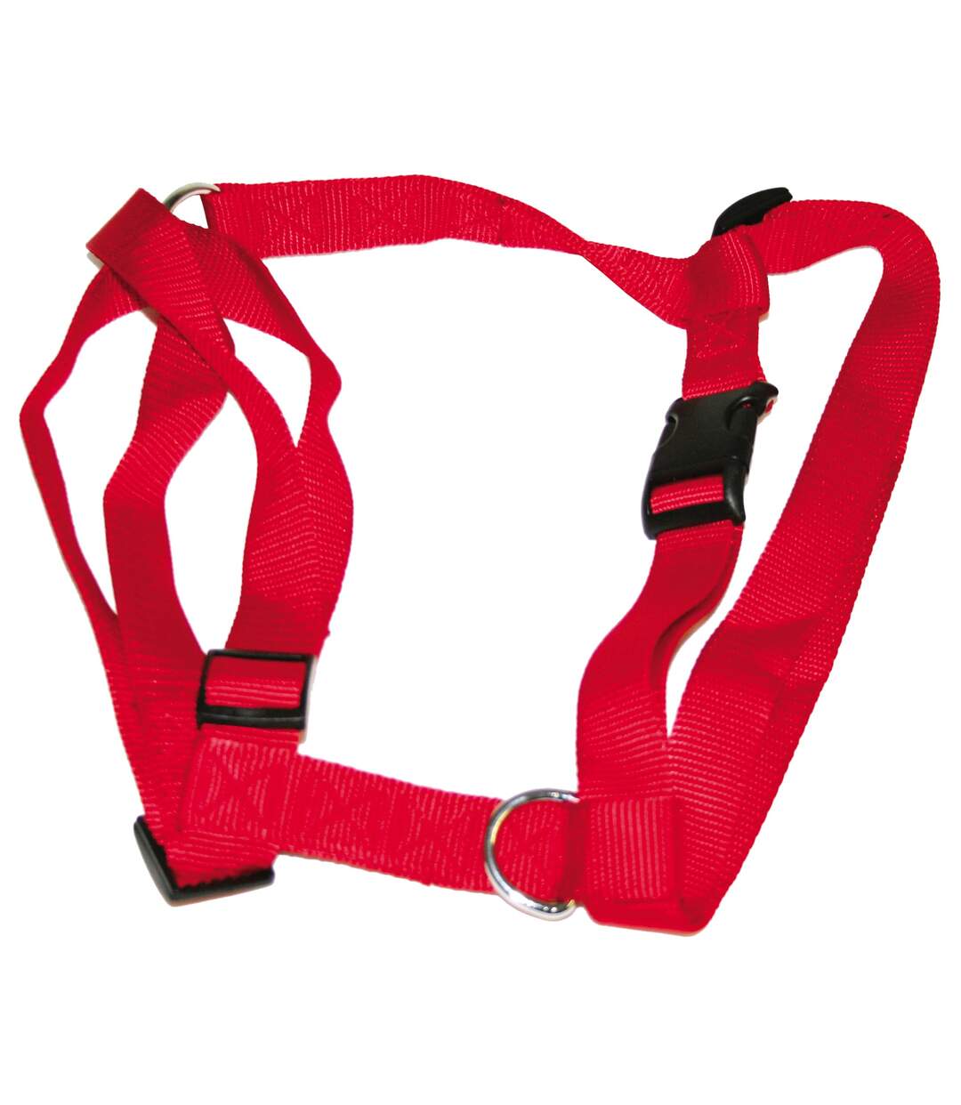 Harnais nylon chien 25mm x 70-90cm rouge Vital Pet-1