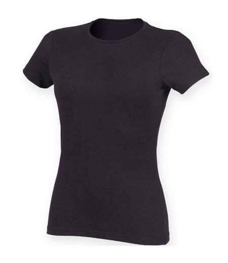 Womens/ladies feel good t-shirt navy SF