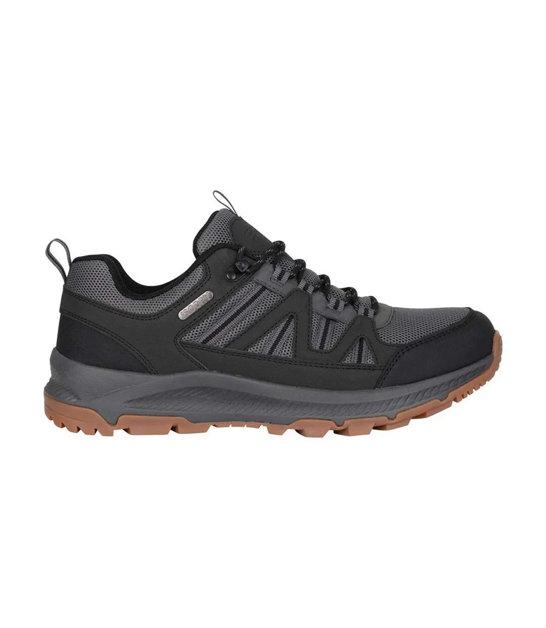 Mens Route Suede Waterproof Outdoor Walking Shoes Grey Mountain Warehouse-4