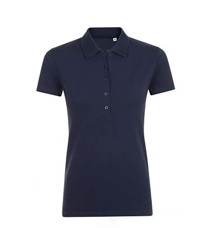 SOLS Womens/Ladies Phoenix Short Sleeve Pique Polo Shirt (French Navy) - UTPC2783