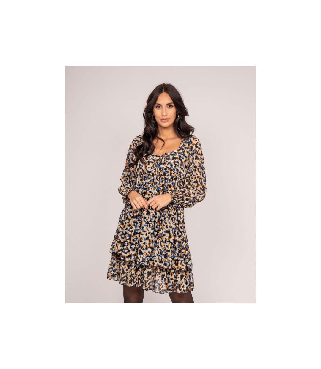 Robe courte motifs IBIGNY - Dona X Lisa-1