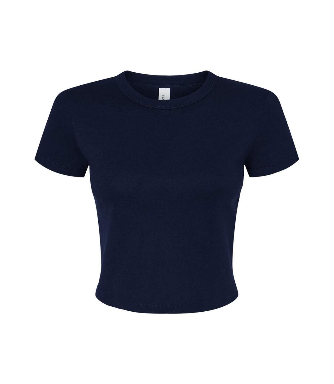 Haut court femme bleu marine uni Bella + Canvas-1