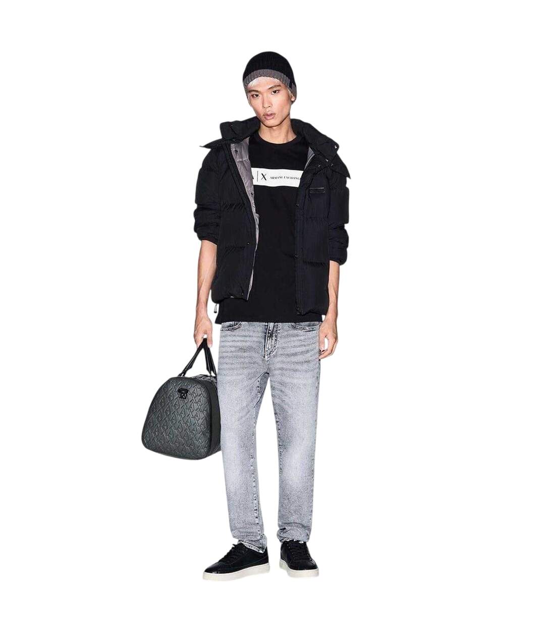T-shirt Homme Noir Armani Exchange-4