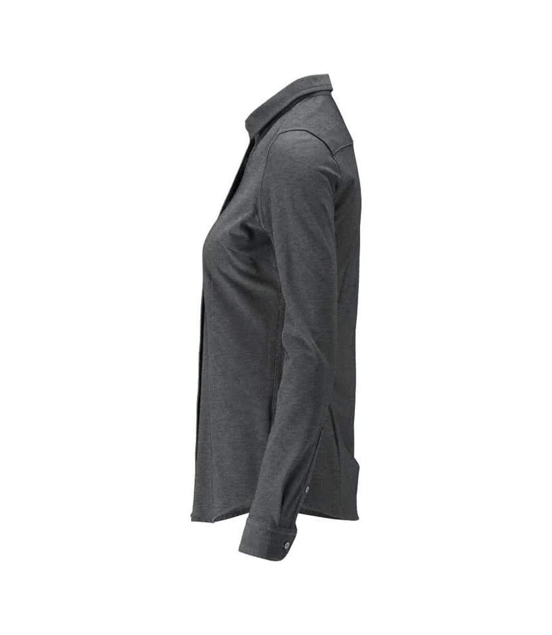 Womens/ladies Frontline Shirt Dark Anthracite Light Grey Flecked Mascot-2