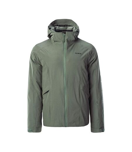 Veste Hiver Lotho Homme Vert Forêt Foncé Noir Iguana