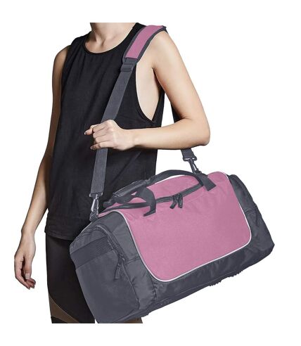 Quadra Teamwear Locker Duffel Bag (30 liters) (Pack of 2) (Classic Pink/Graphite/Whi) (One Size)