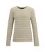 Womens/ladies Federica Stripe Long-sleeved T-shirt Light Vanilla Mocha Regatta-2
