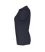 Womens/ladies Organic T-shirt Navy Cottover-3