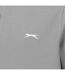 Mens Embroidered Logo Polo Shirt Light Grey Slazenger-4