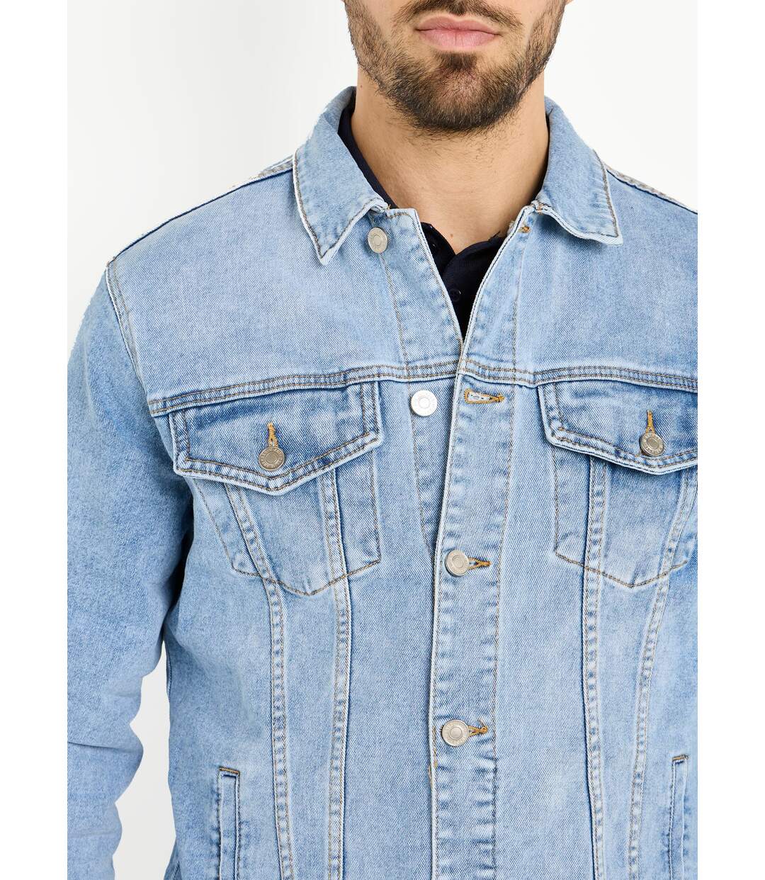 Veste en jean pour homme, Essentiel-4