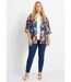 Veste longue ample motif floral-3