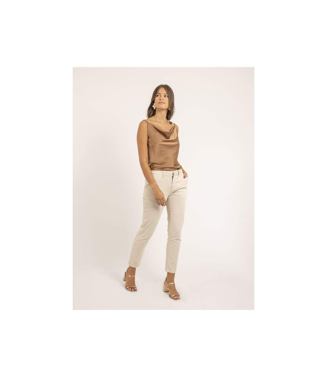 Caraco satin col bénitier FLAMELL - Dona X Lisa-4