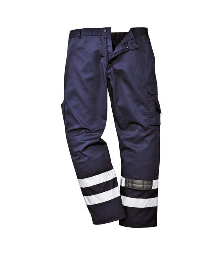 Portwest Mens Iona Combat Safety Pants (Navy) - UTPW474