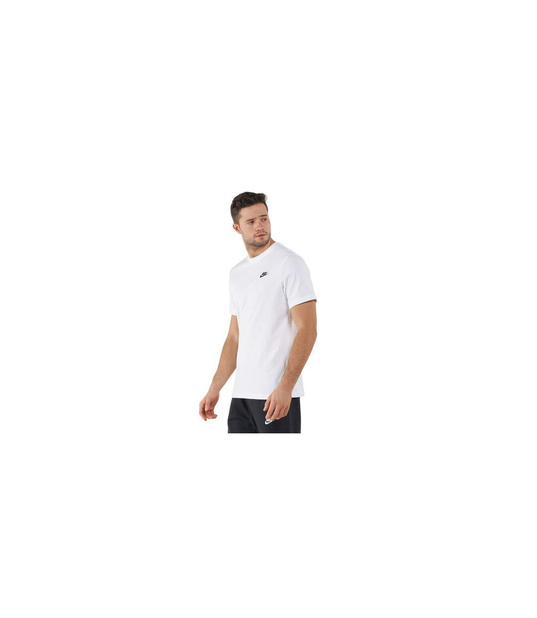 Mens Sports T-shirt White Nike-1