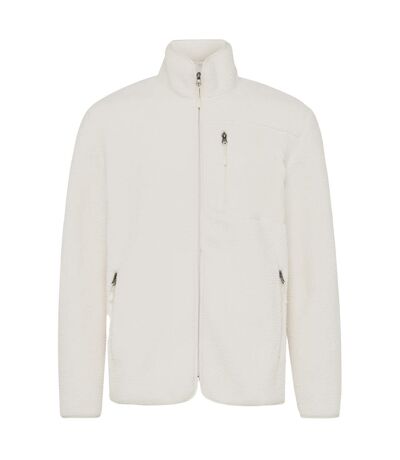 Unisex adult diran recycled polyester fleece jacket natural Iqoniq