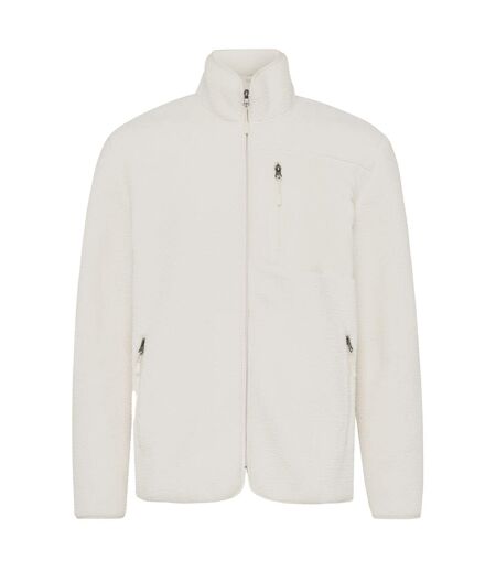 Unisex adult diran recycled polyester fleece jacket natural Iqoniq