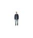 Mens Patterned Front Pocket Overshirt Navy Pretty Green-1