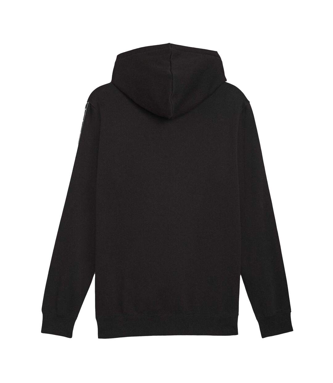 Mens Fleece Branded Tape Hoodie  Black Puma-2