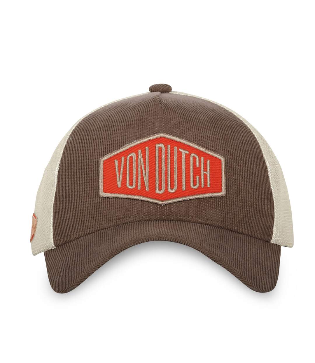 Casquette trucker avec filet en velours côtelé Vondutch-2