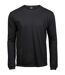 Mens Soft Long-sleeved T-shirt Black Tee Jays-1