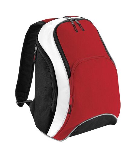 Sac À Dos 21 Litres Taille Unique Rouge Noir Blanc Bagbase
