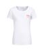 Womens/ladies st davids printed organic t-shirt white Mountain Warehouse-1