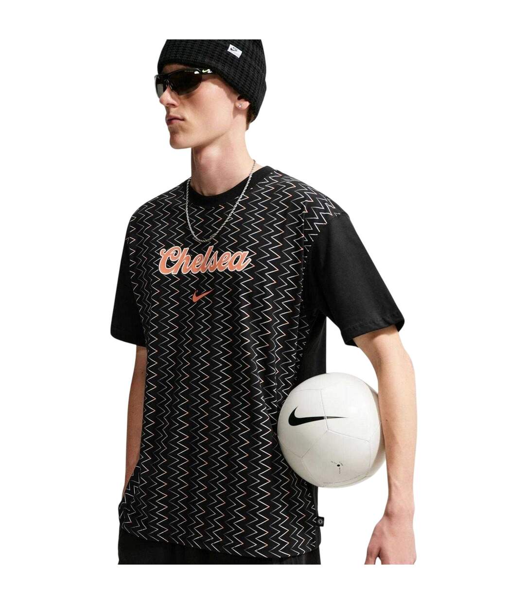 Unisex Adult Chelsea Fc T-shirt Black White Nike-2