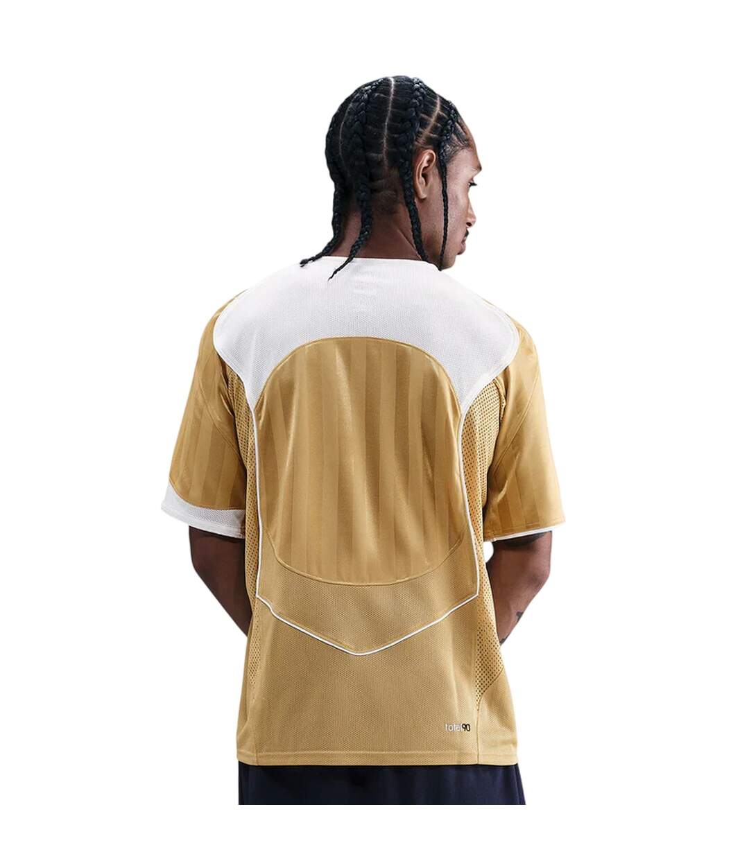 Mens T90 Energy V Neck Short-sleeved Jersey Gold Nike-3