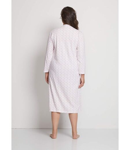 Chemise de nuit interlock boutonnée