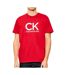 T-Shirt rouge/blanc homme calvin klein jeans lv04rd819g-1