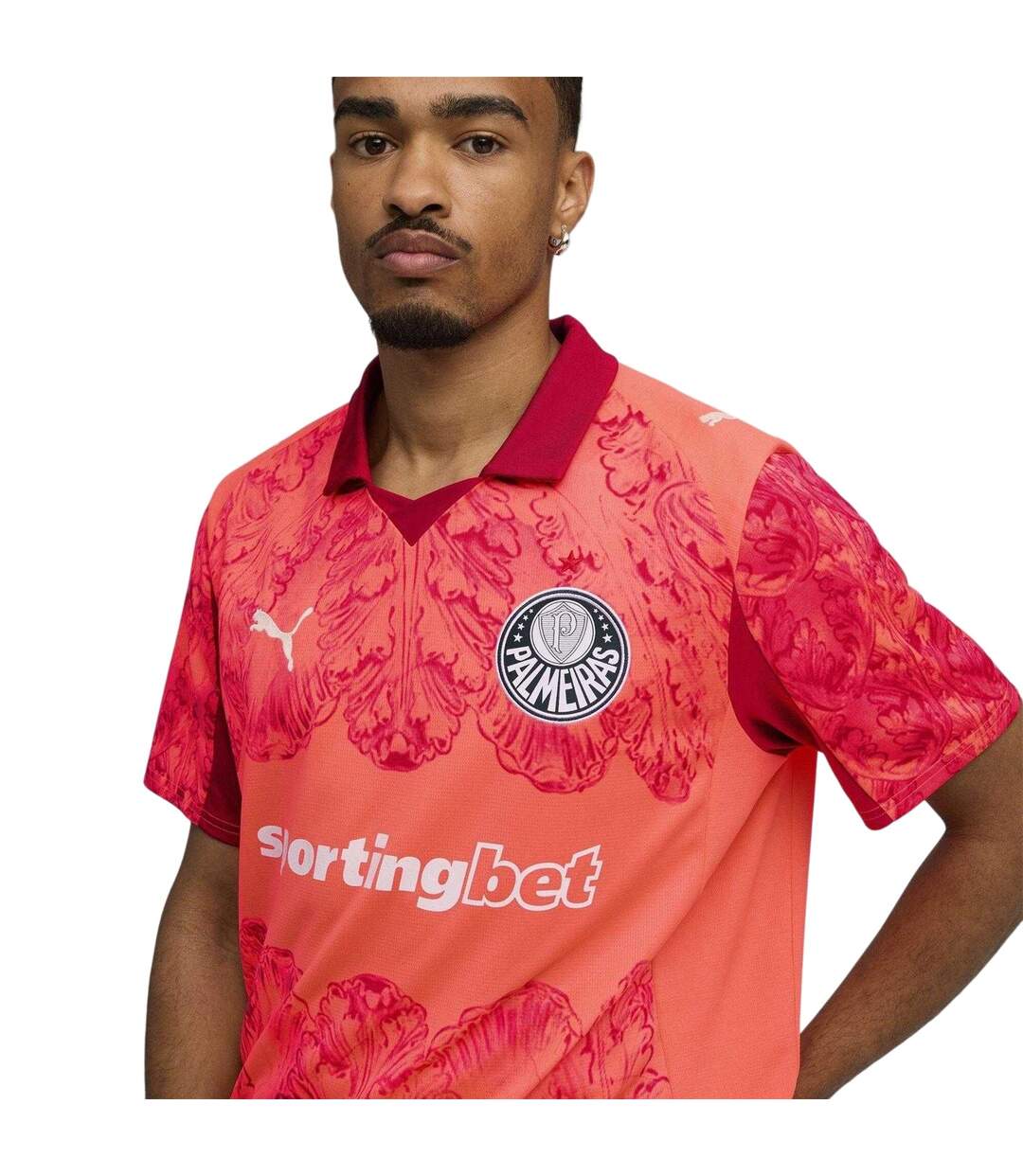 Mens World Cup 25/26 Se Palmeiras Football Shirt Glowing Red Puma-4