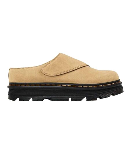 Unisex Adult Suede Platform Mules Tan Dr Martens