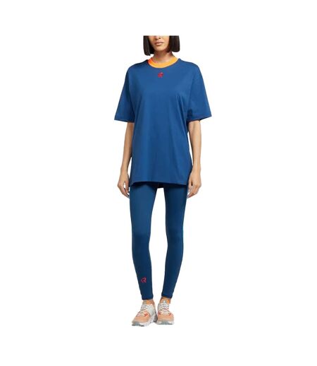 Womens/ladies Elektra Oversized T-shirt Navy Red Run