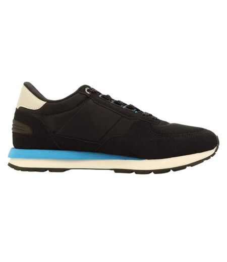 Mens Venezia Trainers Black White Bright Blue Sergio Tacchini