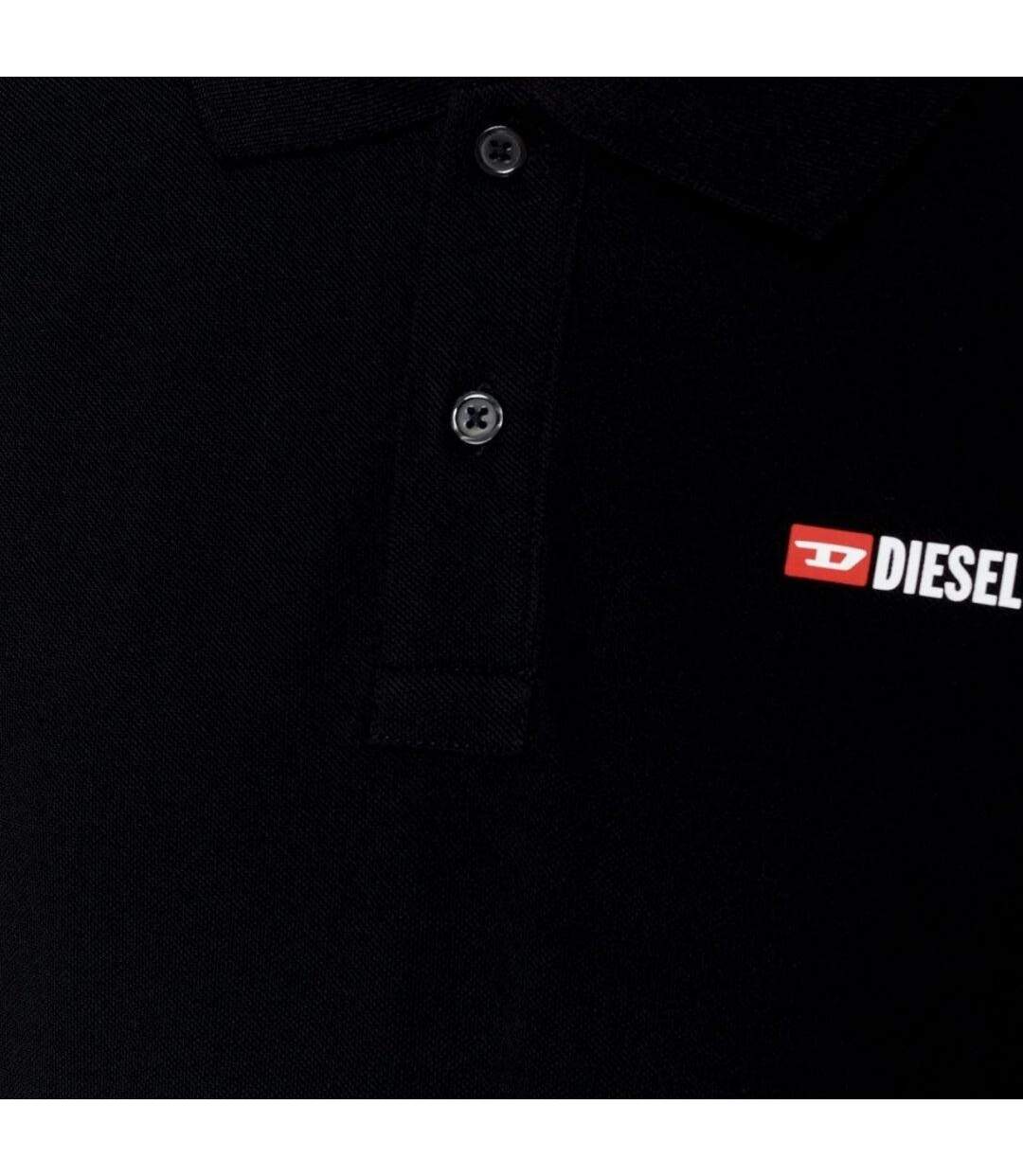 Polo Weet-spilt Homme Noir Diesel-3