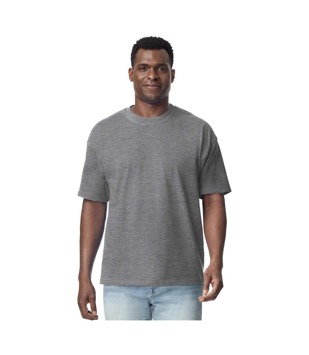 T-shirt Adulte Graphite Chiné Gildan Hammer-3
