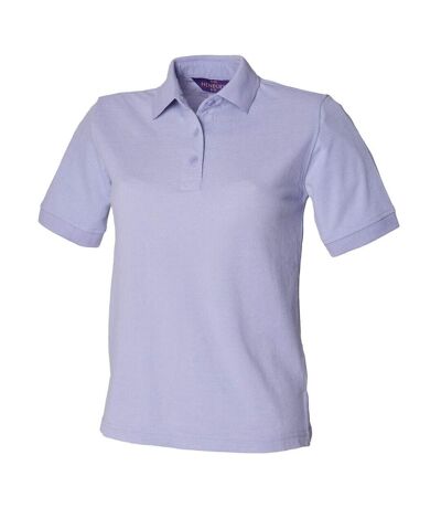 Womens/ladies Pique Polo Shirt Lavender Henbury