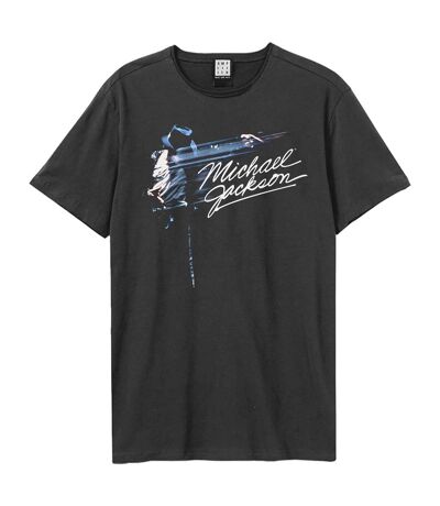 Unisex adult king of pop michael jackson t-shirt charcoal Amplified