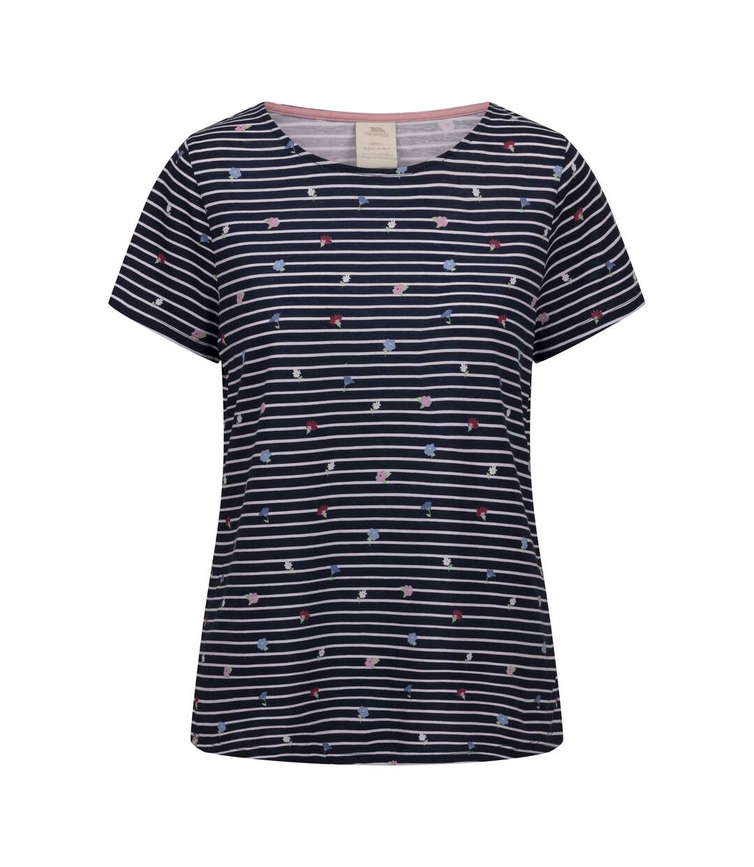 Womens/ladies Myla Printed Top Navy Trespass-1