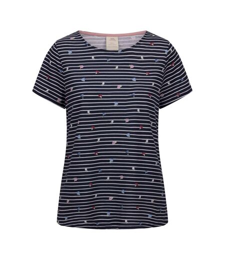 Womens/ladies Myla Printed Top Navy Trespass