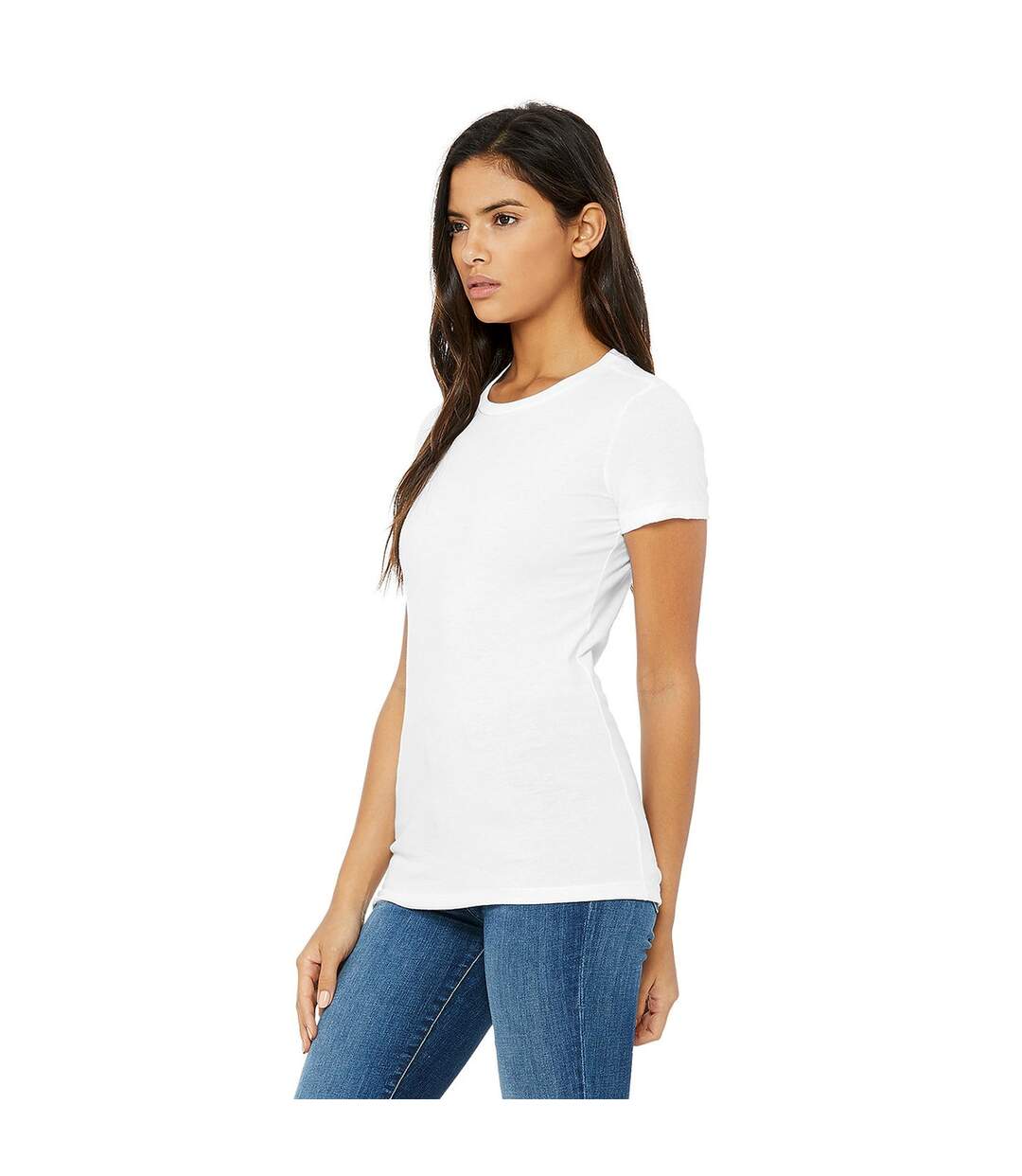 T-shirt the favourite femme blanc Bella + Canvas-3