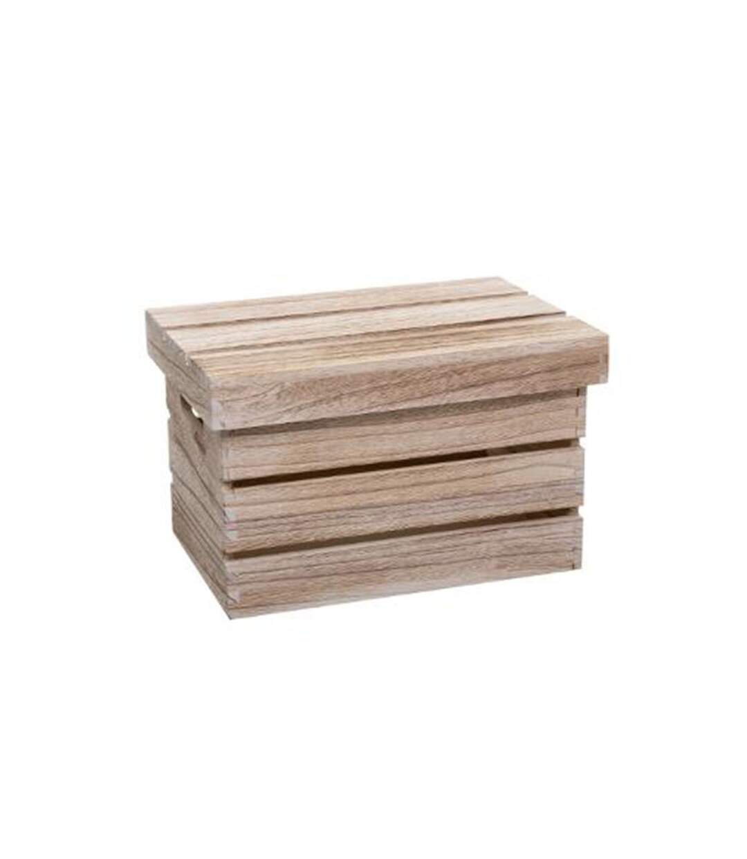 Lot de 3 Boîtes de Rangement Warm 38cm Naturel-2